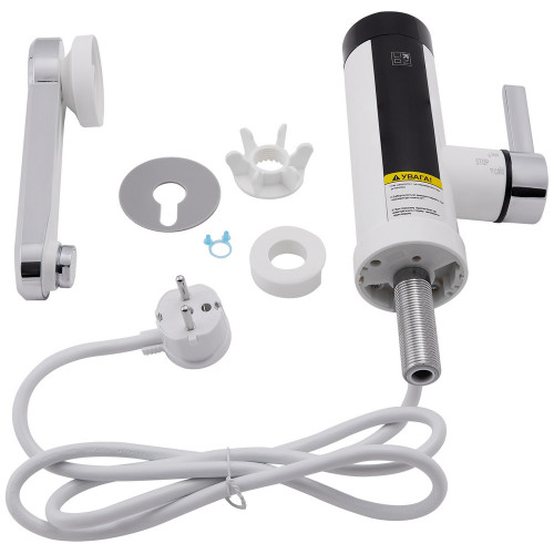 Проточний кран для кухні Lidz Warm 061 LDWAR061WCR35431 White / Chrome