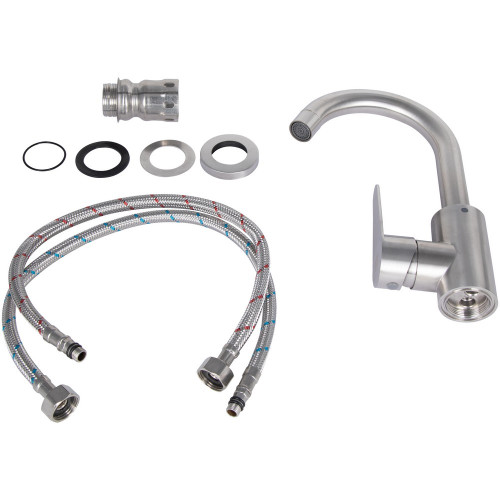 Змішувач для кухні Lidz Vida 015F2 (k35) LDVID015F2NKS43353 Nickel