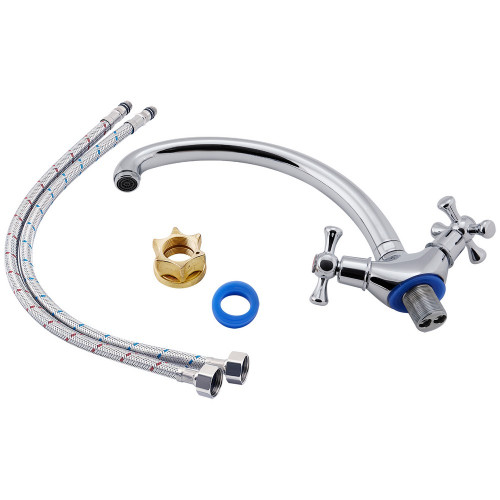 Змішувач для кухні Lidz Lamb 273F двохвентильний LDLAM273FCRM21890 Chrome