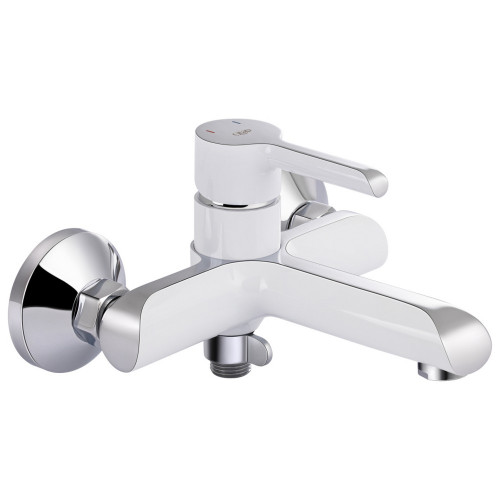 Змішувач для ванни Qtap Grand (з душовим гарнітуром) QTGRAWCR006 Chrome/White