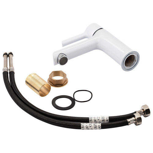 Смеситель для раковины Qtap Grand QTGRAWCR001F White