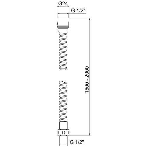 Шланг Lidz Niagara 13 1,5-2 м LDNIA13CRM35461 Chrome