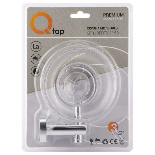 Мыльница Qtap Liberty настенная QTLIBCRM1159 Chrome