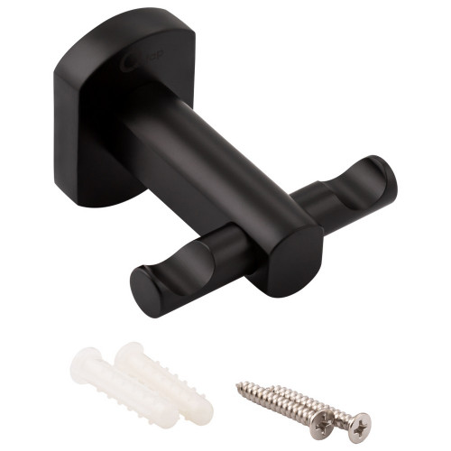 Крючок Qtap Liberty двойной QTLIBBLM1154 Black