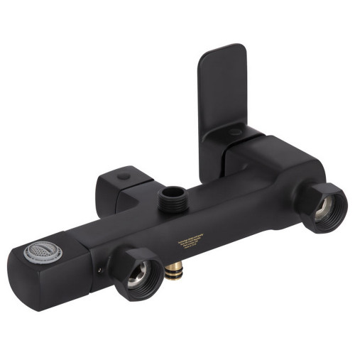Душова система для кабіни Qtap Capricorn на три споживача (з виливом) 53103KNB Black Matt