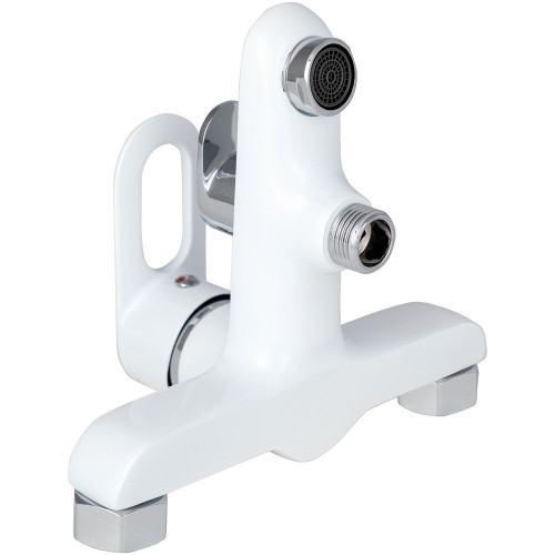 Змішувач для ванни Lidz Latwa 006 (з душовим гарнітуром) (k35) LDLAT006WHI45424 White