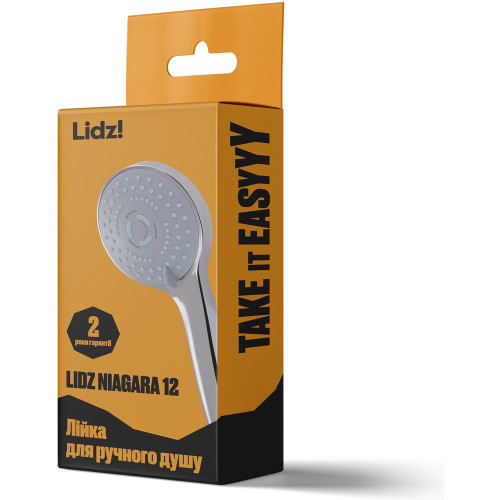 Лейка для ручного душа Lidz Niagara 12 98 мм округлая LDNIA12CRM35443 Chrome