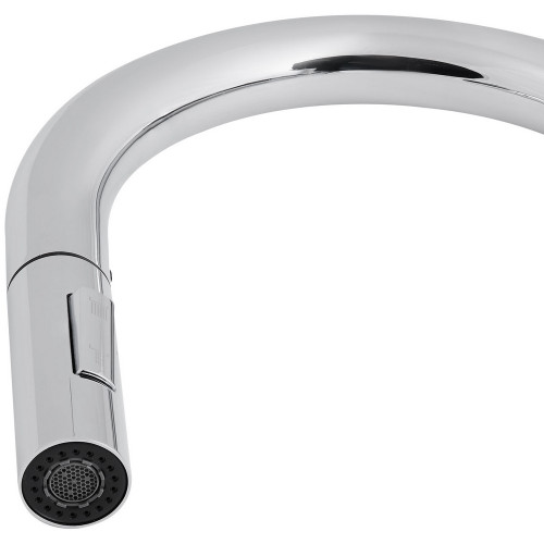 Смеситель для кухни Qtap Lenicka с выдвижным изливом QTLEN9138103UC Chrome