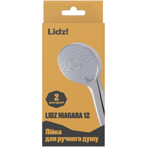 Лейка для ручного душа Lidz Niagara 12 98 мм округлая LDNIA12CRM35443 Chrome