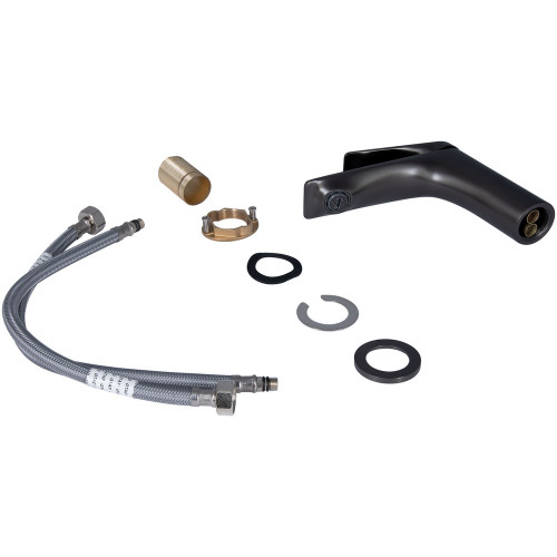 Набір 2в1 Qtap Vlasta New (з душовим гарнітуром) QTVLA259GMB45643 Gunmetal Black PVD + Qtap Vlasta New QTVLA270GMB45641 Gunmetal Black PVD