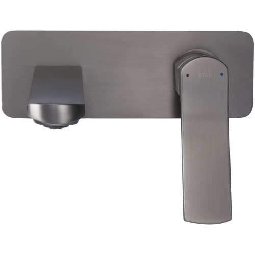 Змішувач для раковини Qtap Slavonice прихованого монтажу QTSLA273GMB45920 Gunmetal Black PVD
