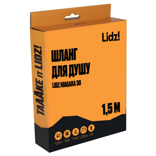 Шланг Lidz Niagara 30 1,5 м LDNIA30NKS28541 Nickel