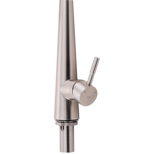 Смеситель для кухни Qtap Evicka с выдвижным изливом QTEVI91103UN Brushed Nickel PVD