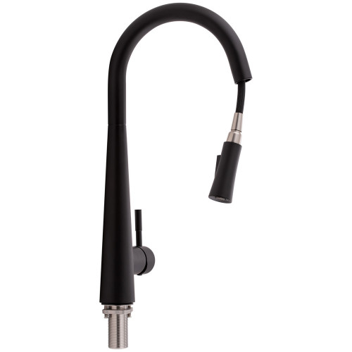 Смеситель для кухни Qtap Evicka с выдвижным изливом QTEVI9135103UB Black Matt