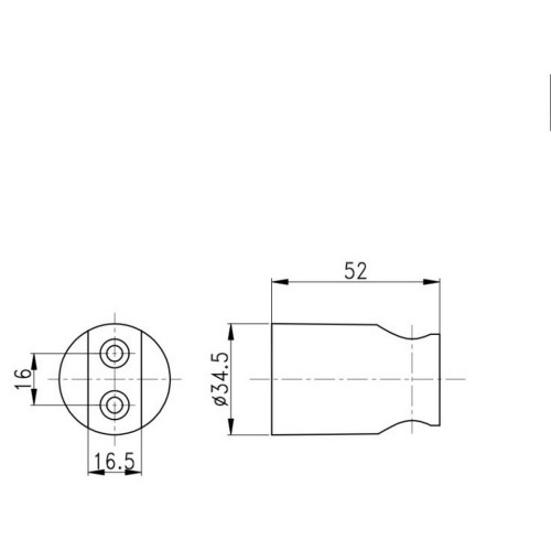 Держатель для ручного душа Qtap Spojeni округлый QT829910842854OB Black Matt