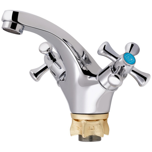 Змішувач для раковини Lidz Lamb 161F двохвентильний LDLAM161FCRM35446 Chrome