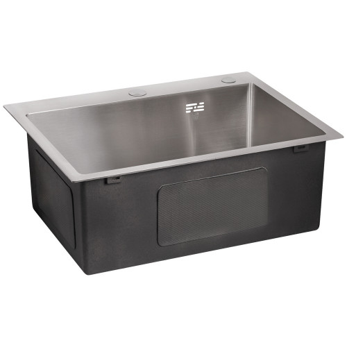 Мийка для кухні інтегрована Lidz Handmade H5045 (LDH5045BRU35383) Brushed Steel 3,0/1,0  мм