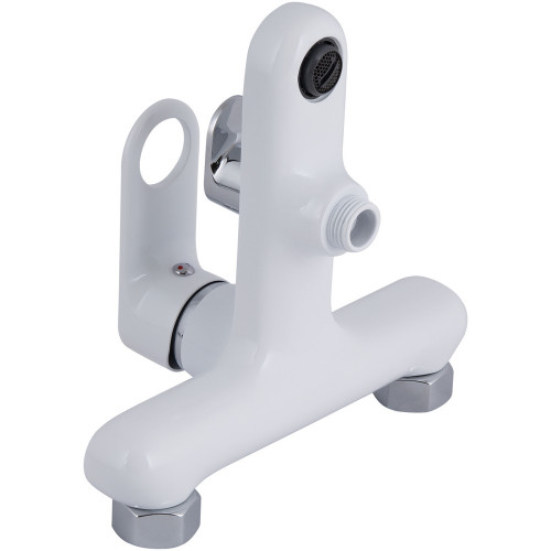 Смеситель для ванны Qtap Jay (c душевым гарнитуром) QTJAY259CRW45553 Chrome/White