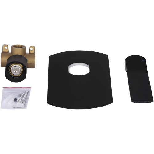 Смеситель для душа Qtap Slavonice скрытого монтажа QTSLA267BLM45903 Black Matt