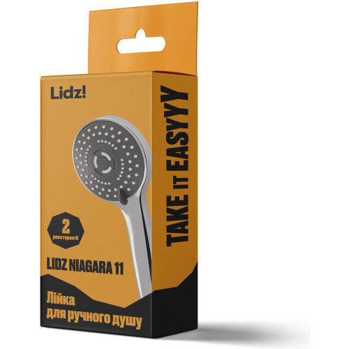 Лейка для ручного душа Lidz Niagara 11 98 мм округлая LDNIA11CRM35464 Chrome
