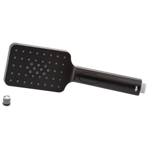 Лійка для ручного душу Qtap Rucni 120х80 мм прямокутна QTRUCA121N3KBB Black Matt