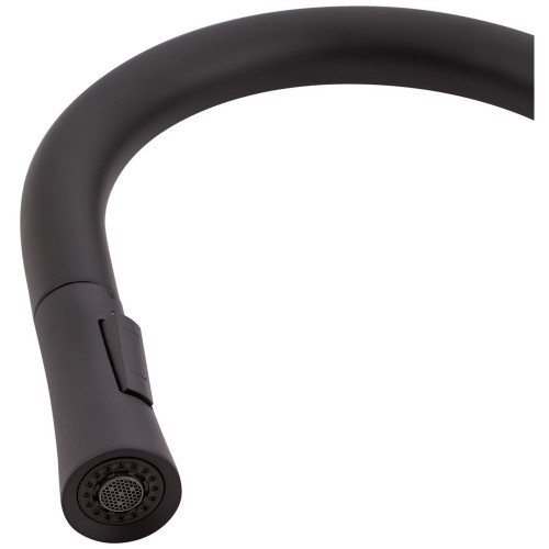 Смеситель для кухни Qtap Evicka с выдвижным изливом QTEVI9135103UB Black Matt