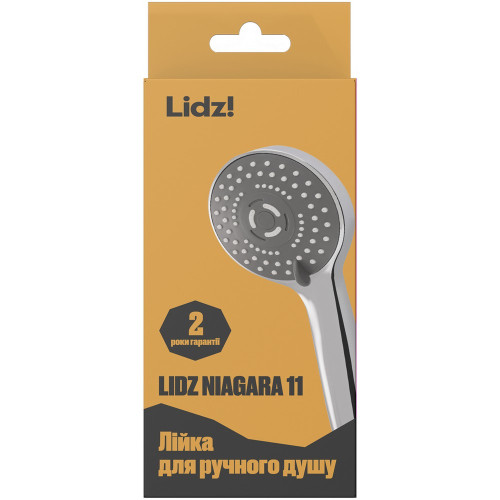 Лейка для ручного душа Lidz Niagara 11 98 мм округлая LDNIA11CRM35464 Chrome
