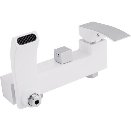 Душевая система универсальная Qtap Swan Cascada на три потребителя (с изливом) QTSWA111CRW45570 Chrome/White