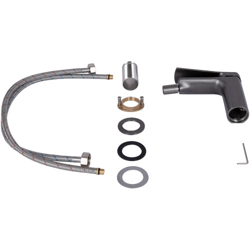 Смеситель для биде Qtap Slavonice QTSLA255GMB45923 Gunmetal Black PVD