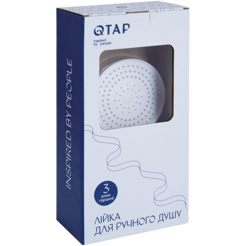 Лійка для ручного душу Qtap Rucni D 130 мм округла QTRUC125CRM45950 Chrome