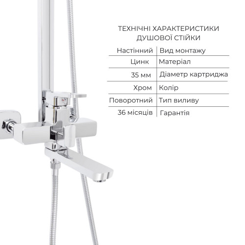 Набор смесителей Wawel 001 + Wawel 1030 Chrome