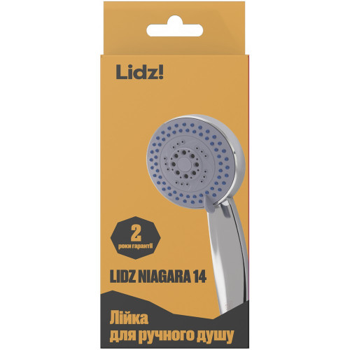 Лейка для ручного душа Lidz Niagara 14 95 мм округлая LDNIA14CRM35465 Chrome