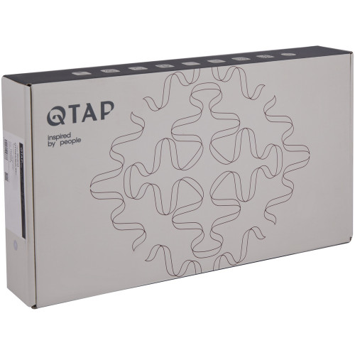Змішувач для раковини Qtap Vlasta New високий QTVLA269GMB45653 Gunmetal Black PVD