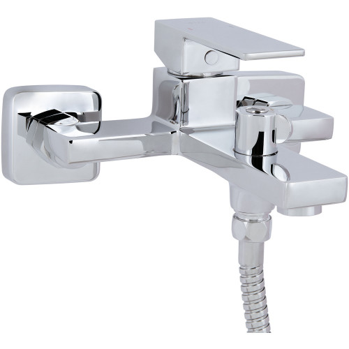 Змішувач для ванни Qtap Gemini (з душовим гарнітуром) QTGEM259CRM45681 Chrome