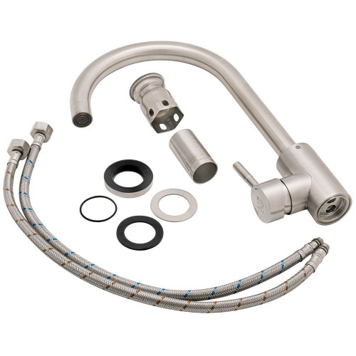Змішувач для кухні Lidz Aria 015F (k35) LDARI015FNKS21689 Nickel