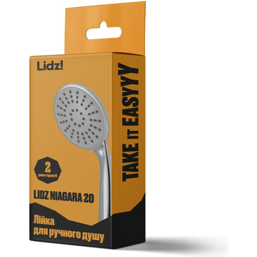 Лейка для ручного душа Lidz Niagara 20 80 мм округлая LDNIA20CRM35448 Chrome