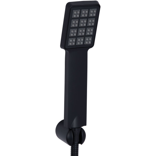 Змішувач для ванни Lidz Wawel 006 (з душовим гарнітуром) (k35) LDWAW006BLA45393 Black
