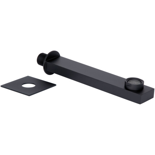 Излив для систем скрытого монтажа Qtap Vytok 180 мм прямоугольный QTVYT246BLM45933 Black Matt