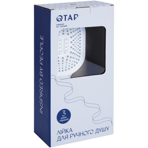 Лейка для ручного душа Qtap Rucni 140*110 мм QTRUC125CRM45960 Chrome