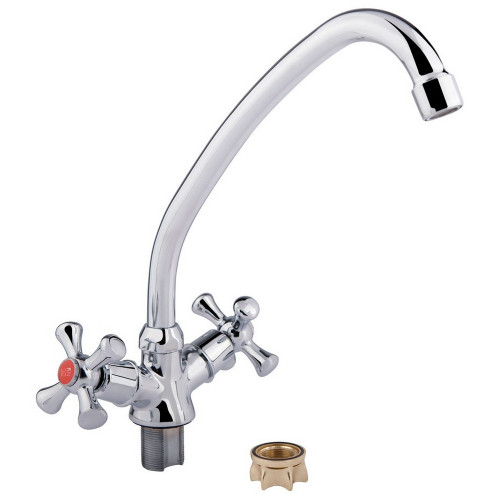 Змішувач для кухні Lidz Lamb 271F двохвентильний LDLAM271FCRM21889 Chrome