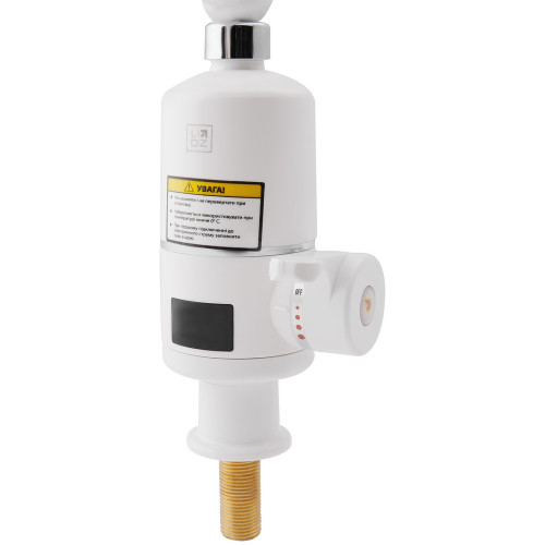 Проточний кран для кухні Lidz Warm 057 LDWAR057WCR24983 White / Chrome