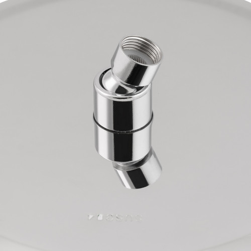 Лейка для верхнего душа Lidz Niagara 125 245 мм округлая LDNIA125NKS37518 Chrome