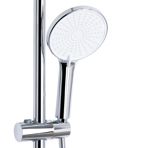 Душова система універсальна Qtap Jay на три споживача (з виливом) QTJAY111CRW45555 Chrome/White