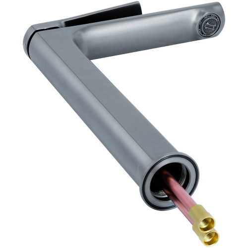 Змішувач для раковини Qtap Slavonice високий QTSLA269GMB45925 Gunmetal Black PVD
