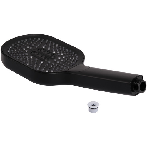 Лійка для ручного душу Qtap Rucni 140*110 мм QTRUC125BLM45961 Black Matt