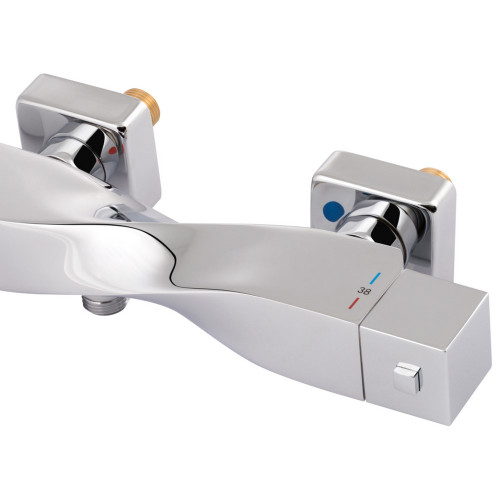 Смеситель для душа Qtap Zkrouceny термостатический QTZKR40T105C Chrome