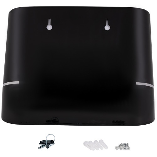 Держатель для бумажных полотенец Qtap Pohodli 300 мм QTDR600BP Black (Pobut)