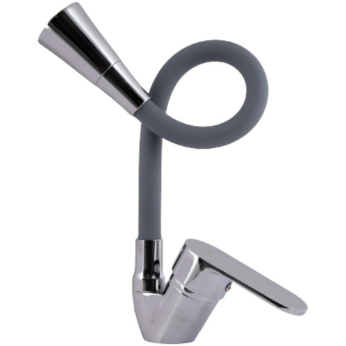 Змішувач для кухні Lidz Tani 008F3 з гнучким виливом (k40) LDTAN008F3GCR39507 Grey / Chrome