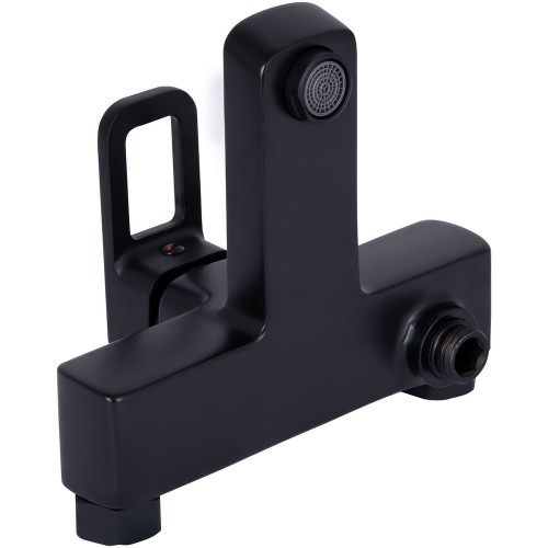 Змішувач для ванни Lidz Wawel 006 (з душовим гарнітуром) (k35) LDWAW006BLA45393 Black