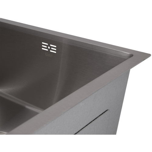 Мийка для кухні інтегрована під стільницю Lidz Handmade H4843 Brushed Steel 3,0/1,0 мм LDH4843BRU49441